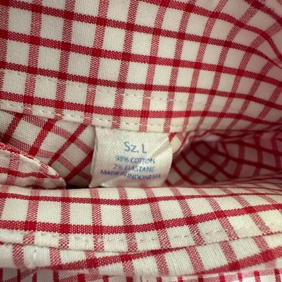 Southern Tide plaid long sleeve button front shirt L - Picture 4 of 7